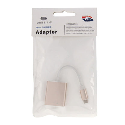 USB-C / Type-C 3.1 to VGA Multi-display Adapter Cable,Cable Length: About 10cm(Gold) by buy2fix