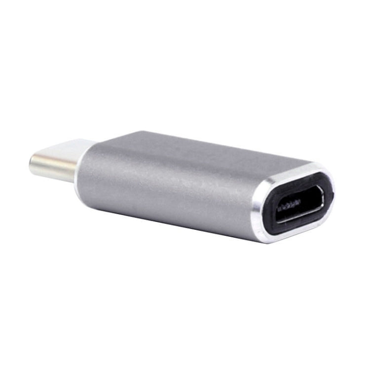 Aluminum Micro USB to USB 3.1 Type-C Converter Adapter(Grey) by buy2fix
