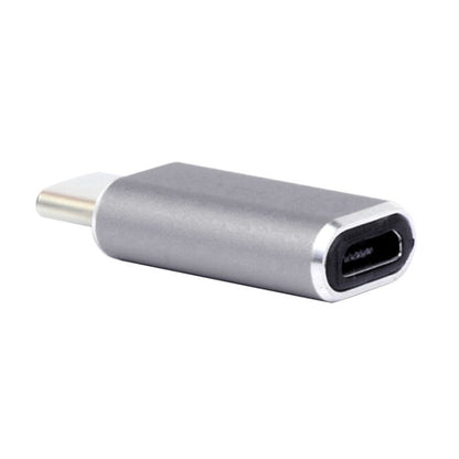 Aluminum Micro USB to USB 3.1 Type-C Converter Adapter(Grey) by buy2fix