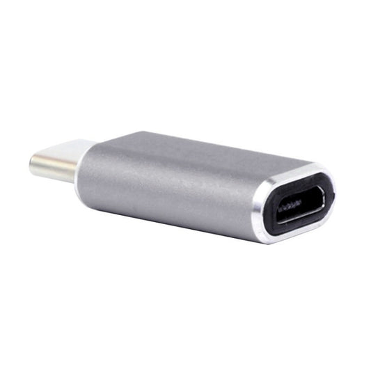 Aluminum Micro USB to USB 3.1 Type-C Converter Adapter(Grey) by buy2fix
