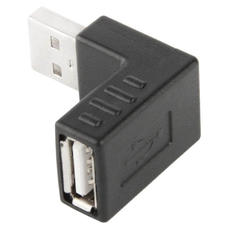 USB 2.0 AM to AF Adapter with 90 Degree Angle(Black) by buy2fix
