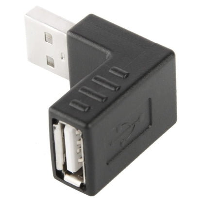 USB 2.0 AM to AF Adapter with 90 Degree Angle(Black) by buy2fix