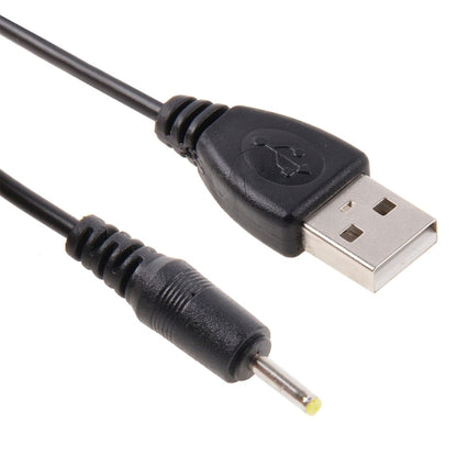 USB to 2.5mm DC Charging Cable, Length: 65cm(Black) - Micro USB Cable by buy2fix | Online Shopping UK | buy2fix