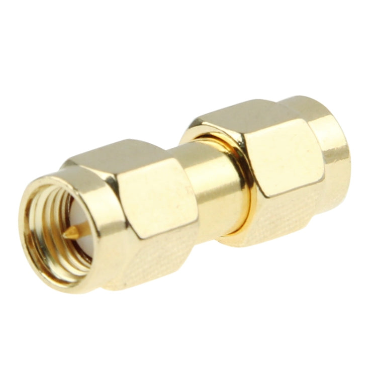 Gold Plated SMA Male to SMA Male Adapter(Gold) - Connectors by buy2fix | Online Shopping UK | buy2fix