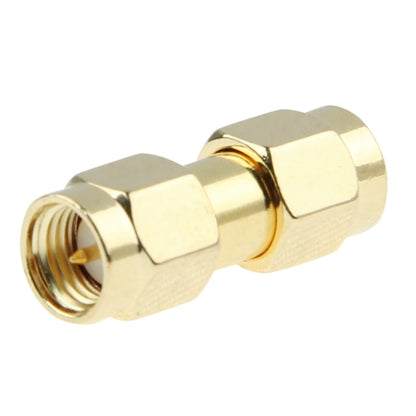 Gold Plated SMA Male to SMA Male Adapter(Gold) - Connectors by buy2fix | Online Shopping UK | buy2fix