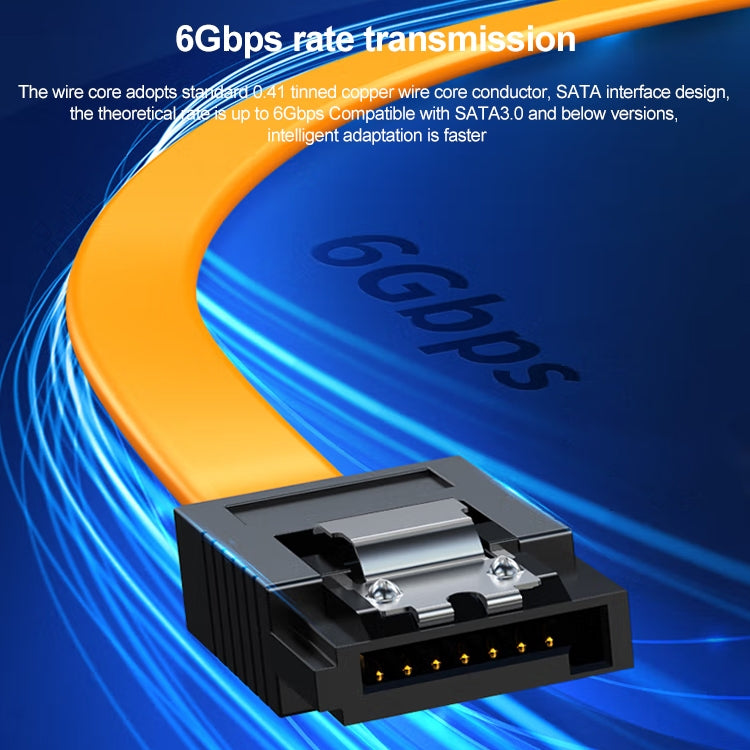 Serial SATA Data Cable,With Metal Clip, Length: 40cm by buy2fix