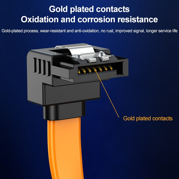 Serial SATA Data Cable,With Metal Clip, Length: 40cm by buy2fix