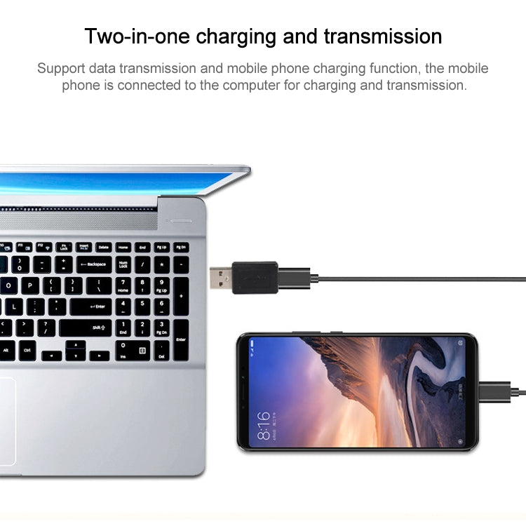 USB 2.0 AM to Micro USB Female Adapter(Black) by buy2fix