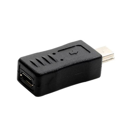 USB 2.0 Mini USB to Micro USB Female Adapter(Black) by buy2fix