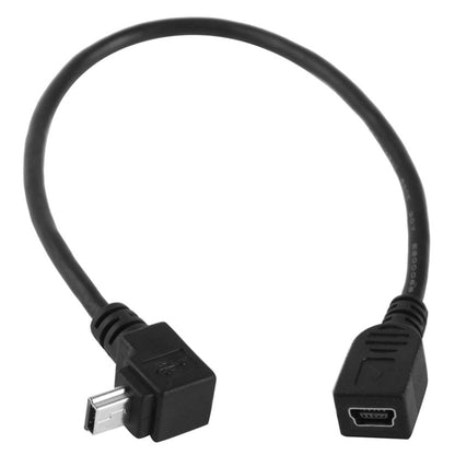 90 Degree Mini USB Male to Mini USB Female Adapter Cable, Length: 25cm by buy2fix