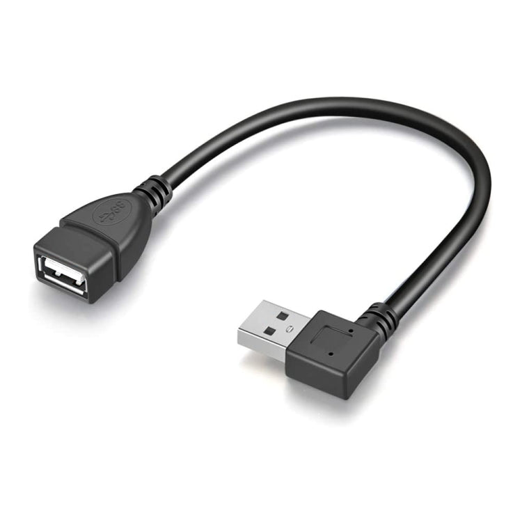 90 Degree USB 2.0 AM to AF Adapter Cable, Length: 25cm by buy2fix