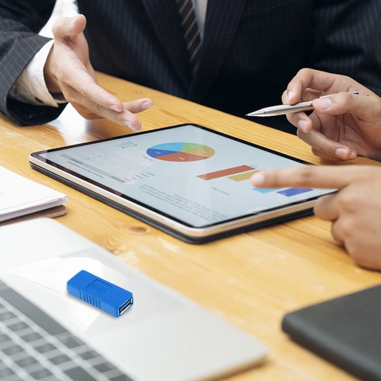 Super Speed USB 3.0 AF to AF Cable Adapter (Blue) by buy2fix