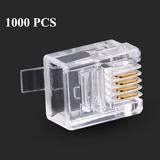 RJ11 Modular Plug Telephone Connector (1000pcs in one packaging, the price is for 1000pcs) by buy2fix