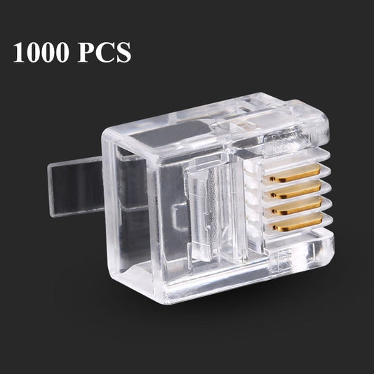 RJ11 Modular Plug Telephone Connector (1000pcs in one packaging, the price is for 1000pcs) by buy2fix