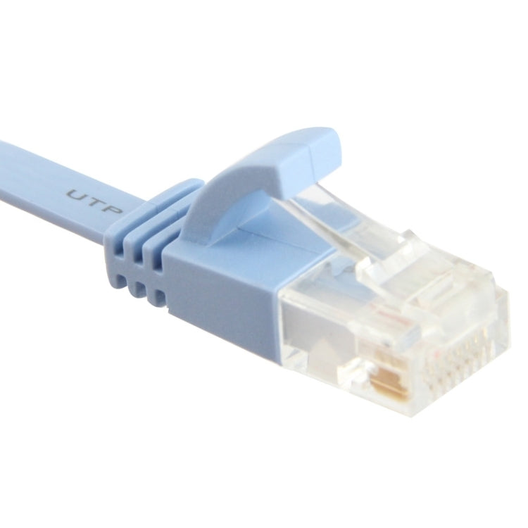 CAT6 Ultra-thin Flat Ethernet Network LAN Cable, Length: 10m (Baby Blue) by buy2fix