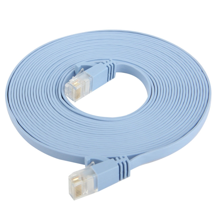 CAT6 Ultra-thin Flat Ethernet Network LAN Cable, Length: 5m (Baby Blue) by buy2fix