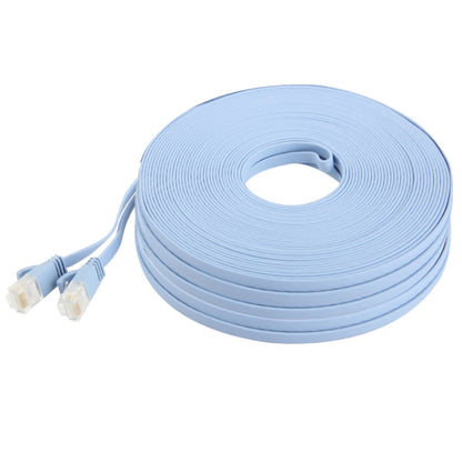 CAT6a Ultra-thin Flat Ethernet Network LAN Cable, Length: 50m (Baby Blue) by buy2fix