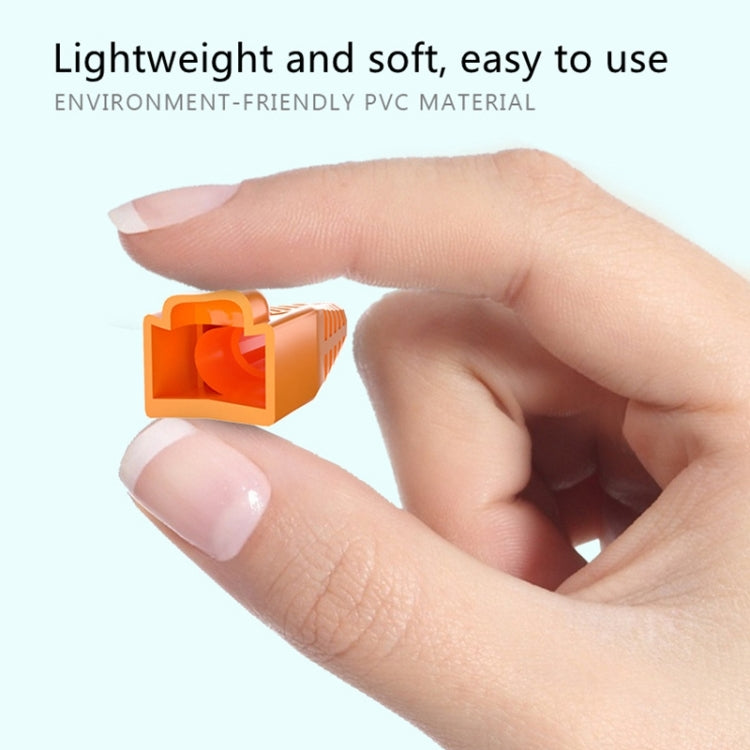 Network Cable Boots Cap Cover for RJ45, Green (500 pcs in one packaging , the price is for 500 pcs)(White) by buy2fix