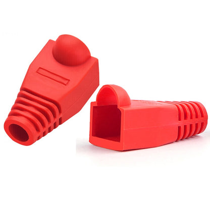 Network Cable Boots Cap Cover for RJ45, Red (100 pcs in one packaging , the price is for 100 pcs)(Red) by buy2fix