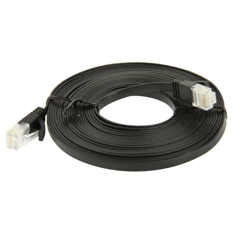 CAT6 Ultra-thin Flat Ethernet Network LAN Cable, Length: 5m(Black) by buy2fix
