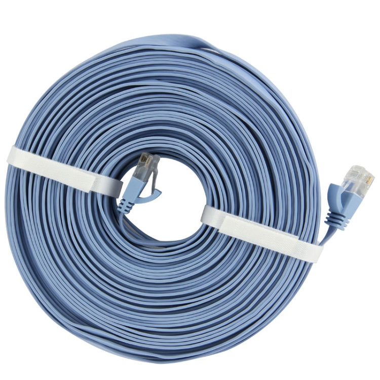 CAT6 Ultra-thin Flat Ethernet Network LAN Cable, Length: 50m(Blue) by buy2fix