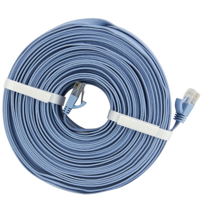 CAT6 Ultra-thin Flat Ethernet Network LAN Cable, Length: 50m(Blue) by buy2fix
