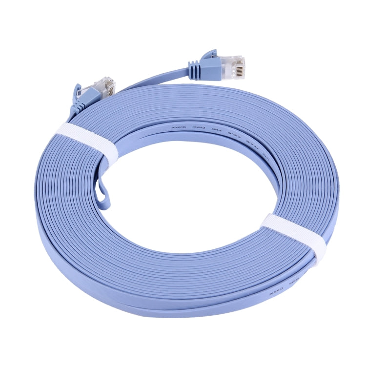 CAT6 Ultra-thin Flat Ethernet Network LAN Cable, Length: 15m(Blue) by buy2fix