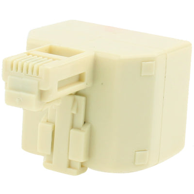 RJ11 Male to 2 RJ11 Female Socket Adapter Converter by buy2fix