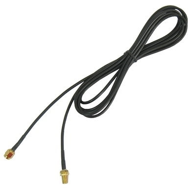 Softcover Edition, RP-SMA Male to Female Cable (174 Antenna Extension Cable) , 3m(Black) by buy2fix