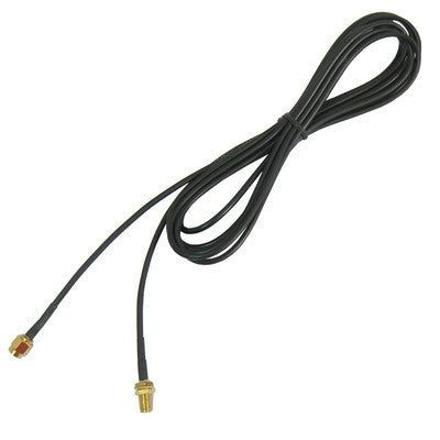 Softcover Edition, RP-SMA Male to Female Cable (174 Antenna Extension Cable) , 3m(Black) by buy2fix