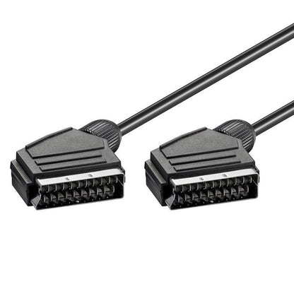 20 Pin SCART to SCART Lead Cable for DVD/HDTV/AV/TV, Cable Length: 1.5m by buy2fix