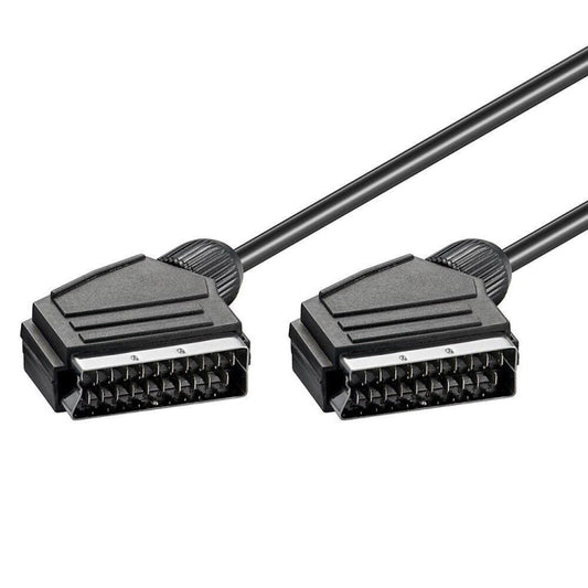 20 Pin SCART to SCART Lead Cable for DVD/HDTV/AV/TV, Cable Length: 1.5m by buy2fix