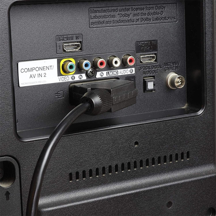 20 Pin SCART to SCART Lead Cable for DVD/HDTV/AV/TV, Cable Length: 1.5m by buy2fix