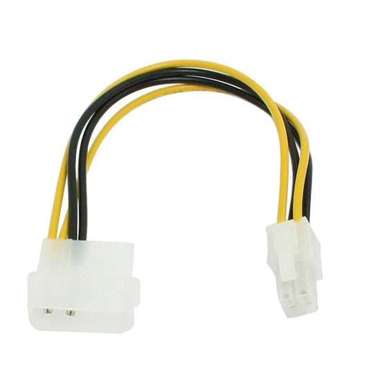 Motherboard Molex IDE 2-pin to 4-Pin ATX P4 12V ATX CPU Power Connector Adapter Cable by buy2fix