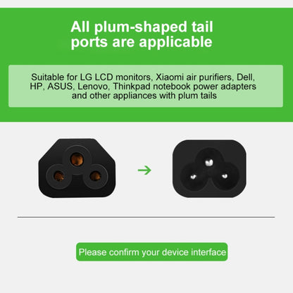 3 Prong Style US Notebook Power Cord, Cable Length: 1.8m by buy2fix