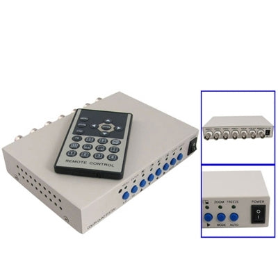 CCTV Color Quad Security Video 4 Channel Processor Divider(White) - Video Balun by buy2fix | Online Shopping UK | buy2fix