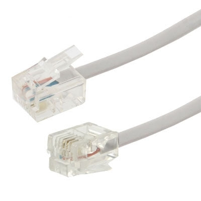 Câble téléphonique 2 conducteurs RJ11 vers RJ11, longueur : 1 m