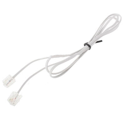 2 Core RJ11 to RJ11 Telephone cable, Length: 1m by buy2fix