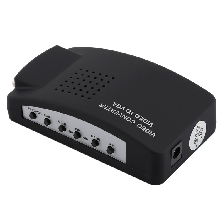 High Resolution (BNC) Video and S-Video to VGA Conversion(Black) by buy2fix