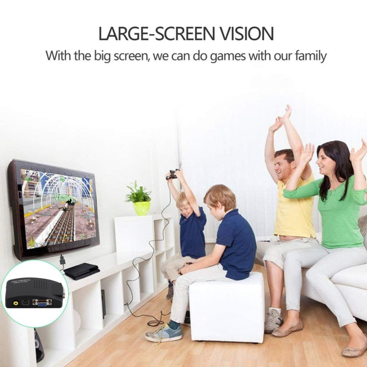 High Resolution (BNC) Video and S-Video to VGA Conversion(Black) by buy2fix