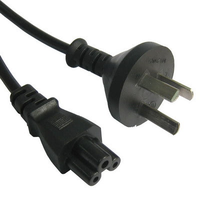 3 Prong Style Notebook Power Cord, Length: 1.8m, AU Plug(Black) by buy2fix