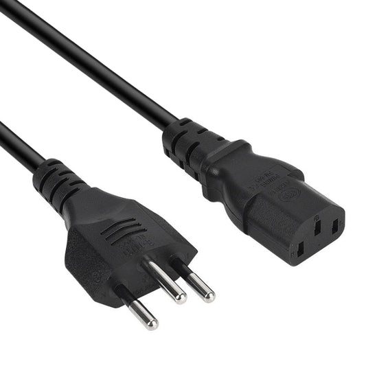 3 Prong Style Brazil AC Power Cord, Length: 1.8m ( OD6.8 ) - Power Cord by buy2fix | Online Shopping UK | buy2fix
