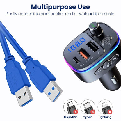 USB 3.0 A Male to A Male AM-AM Extension Cable, Length: 1.8m by buy2fix