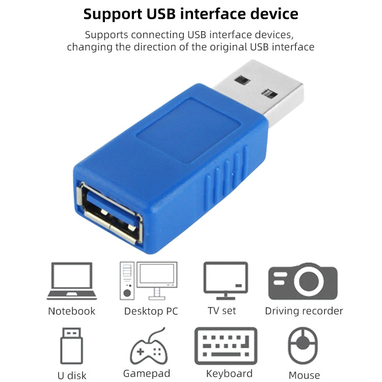 USB 3.0 AM to USB 3.0 AF Cable Adapter (Blue) by buy2fix