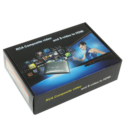 RCA Composite Video & S-Video to HDMI Converter, Support Full HD 1080P by buy2fix