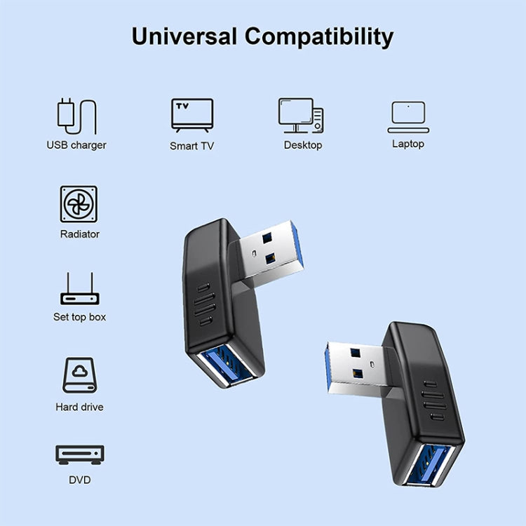USB 3.0 AM to USB 3.0 AF Cable Adapter(Black) by buy2fix