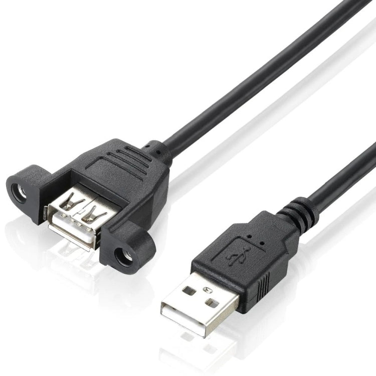 USB 2.0 AM to AF Mount Pannel Cable, Length: 30cm by buy2fix
