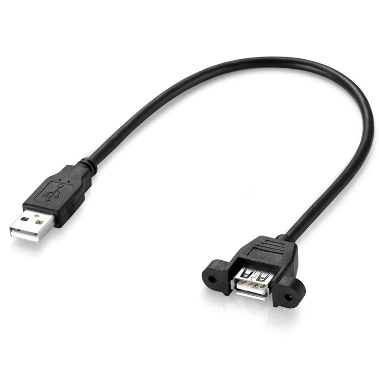 USB 2.0 AM to AF Mount Pannel Cable, Length: 30cm by buy2fix