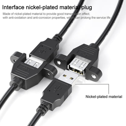 USB 2.0 AM to AF Mount Panel Cable, Length: 90cm by buy2fix