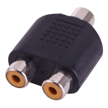 RCA Female to 2 RCA Female Adapter(Black) by buy2fix